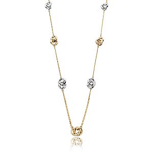 Colar liso banho duplo