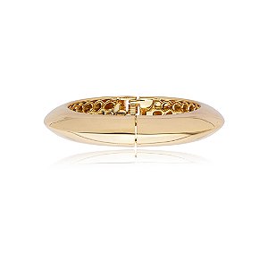 Bracelete liso banho em ouro 18k