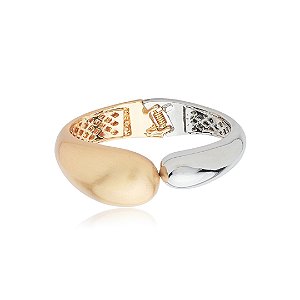 Bracelete liso acetinado banho duplo