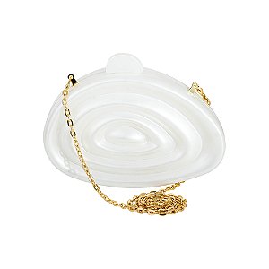 Bolsa cluth em acrilico com alça removivel