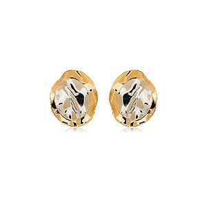 Brinco organico liso banho duplo