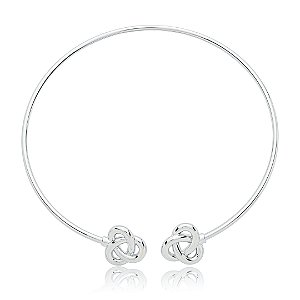 Aro liso banho em rodio branco