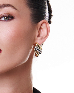 Brinco de base liso banho duplo