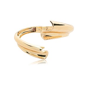 Bracelete liso banho em Ouro 18k