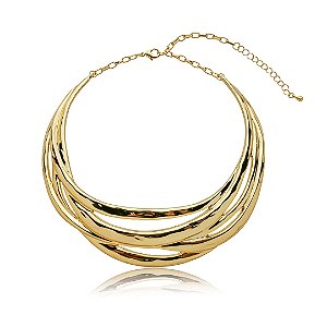 Colar aro liso banho em ouro 18k