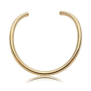 Colar de aro dourado banho em ouro 18k