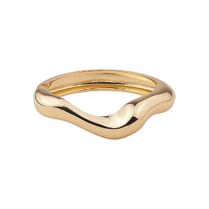 Bracelete liso banho em ouro 18k