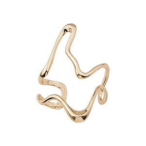 Bracelete liso banho em ouro 18k