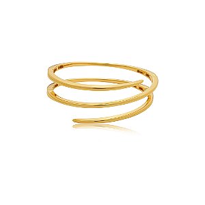 Bracelete liso banho em ouro 18k