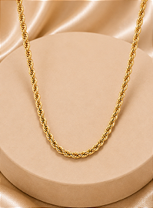 Colar De Corrente Baiana com Banho em Ouro 18K