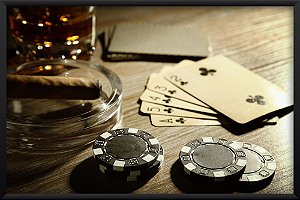 Quadro Mesa de Poker