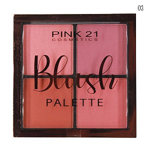 Paleta de Blush 4 Cores - Pink21