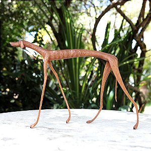 Escultura Cachorro 'Baleia' - Andando