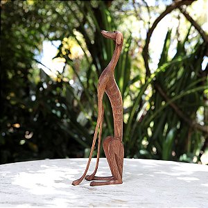 Escultura Cachorro 'Baleia' - Sentado