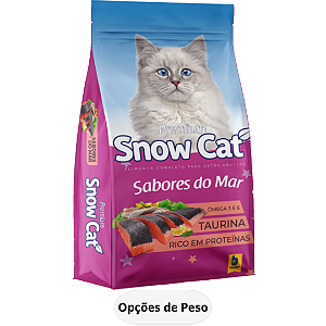 Ração Snow Cat Premium para Gatos Adultos Sabores do Mar