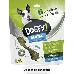 Petisco Dogfy Dental para Cães Adultos Porte Pequeno e Mini