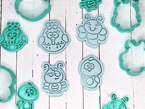 Kit cortador de bolacha galinha pintadinha