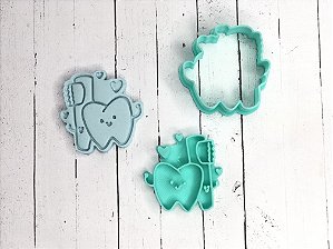 Cortador de bolacha dentinho escova