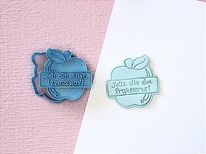 Cortador de bolacha maçã dia dos professores