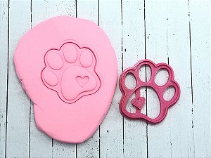 Cortador de Biscoito Patinha com Coração