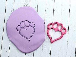 Cortador de Biscoito Patinha Coração