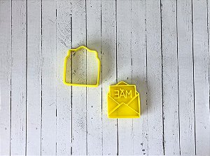 Cortador de bolacha envelope mãe