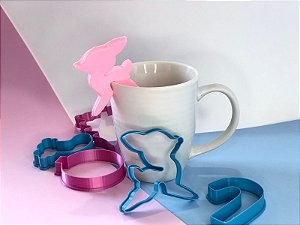 Cortador de Biscoito Bambi para borda de Xícara