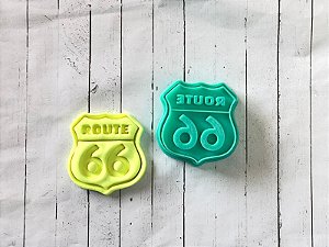 Cortador de Biscoito Placa Route 66