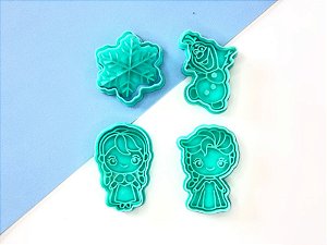 Kit Cortador de Biscoito Frozen