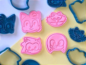 Kit Cortador de Biscoito Sonic