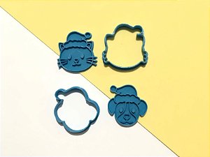 Cortador de Biscoito Cachorro e Gato Noel