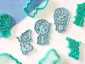 Kit Cortador de Biscoito Frozen A