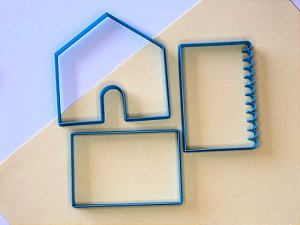 Cortador de Biscoito Casinha de Montar