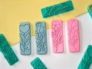 Cortador de Biscoito Palitos Florais