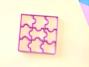 Cortador de Biscoito Placa Quebra Cabeça