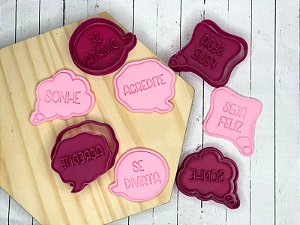 Kit Cortador de Biscoito Motivação