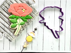 Cortador de Biscoito Flor Rosa A