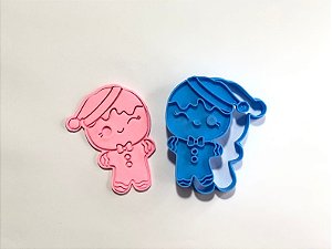 Cortador de Biscoito Ginger Gorro com carimbo