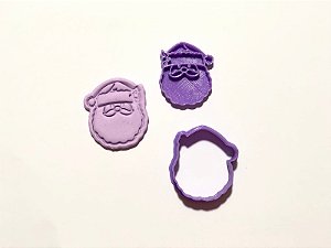 Cortador de Biscoito Guirlanda com carimbo