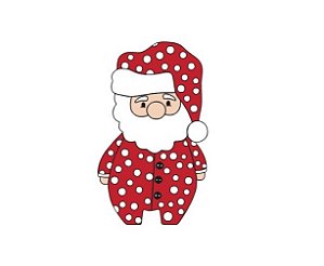 Cortador de bolacha papai noel de pijama