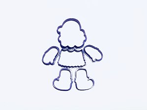 Kit cortador de biscoito papai noel de montar/marionete