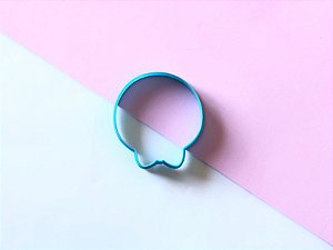 Cortador de biscoito cabeça  ginger com gravata