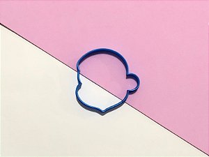 Cortador de biscoito cabeça papai Noel