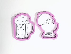 Kit Cortador de Biscoito Churrasco