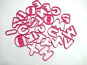 Kit Cortadores de Biscoito Letras e Números