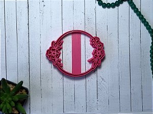 Cortador de Biscoito Círculo Flores