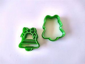 Cortador de Biscoito Sino com Carimbo