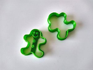Cortador de Biscoito  Gingerbread com Carimbo