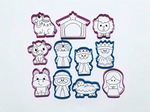 Kit Cortador de Biscoito Presépio completo