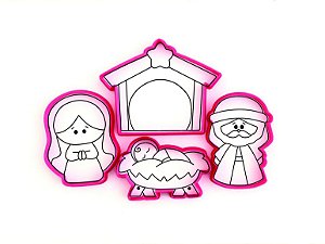 Kit Cortador de Biscoito Presépio Básico